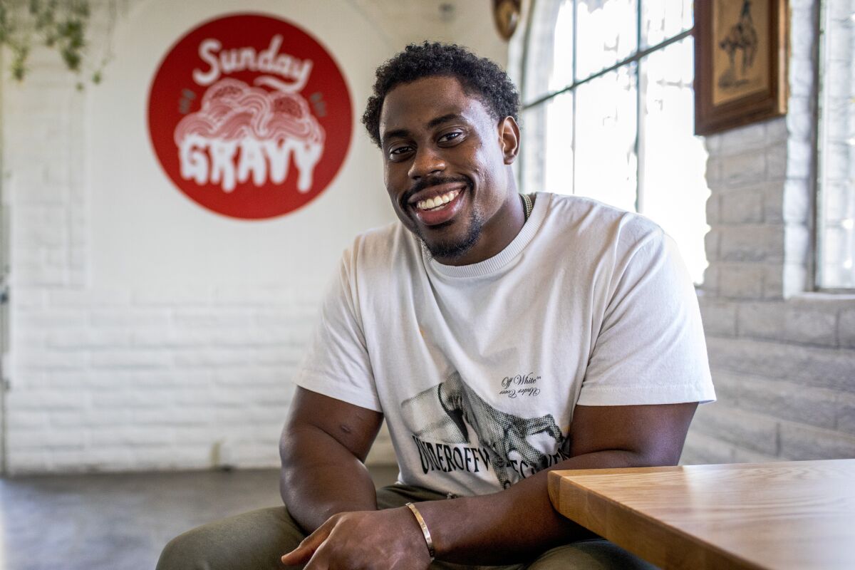 Rams Sebastian Joseph Day Talks Super Bowl Food Youtube Series Los Angeles Times