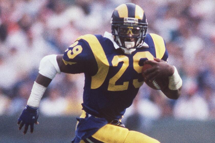 Eric Dickerson hopes the St. Louis Rams will return to Los Angeles.
