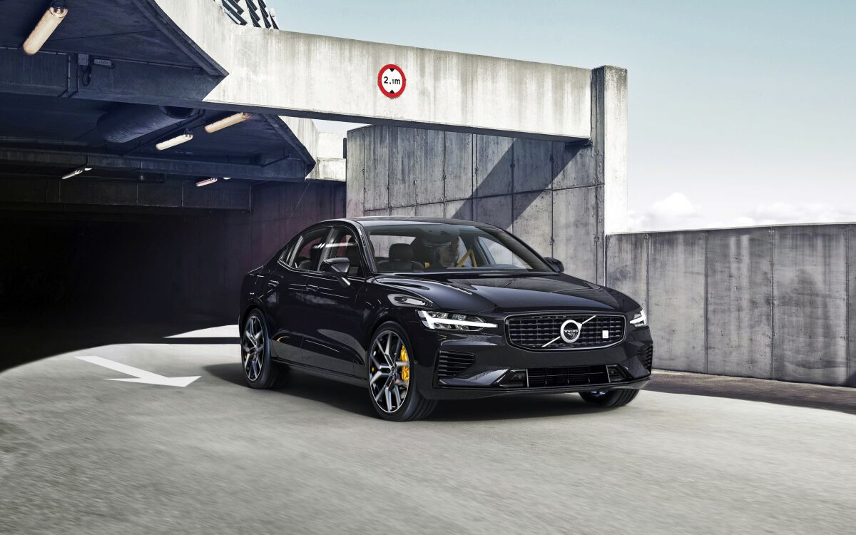 This photo provided by Volvo shows the 2022 Volvo S60, a compact luxury sedan with brisk acceleration, an Android-based operating system and extremely comfortable seats. (Volvo Cars of North America via AP)