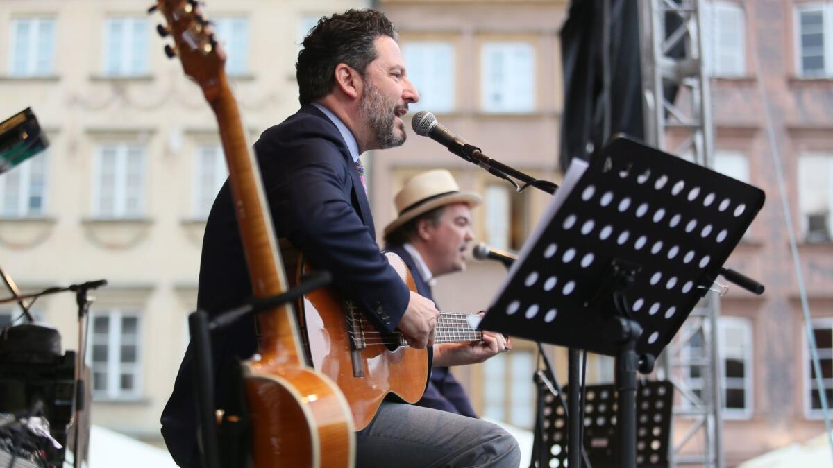 American guitarist John Pizzarelli, shown here performing in Poland earlier in July, will appear on Seabourn's Panama Canal cruise in November.