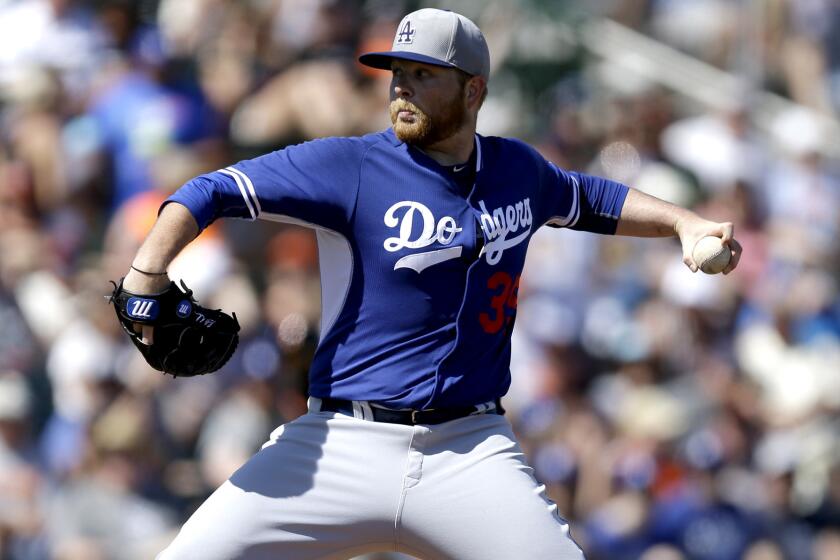 Dodgers pitcher Brett Anderson, working against the Giants in his first spring training game, had another strong spring outing Monday against the Diamondbacks.