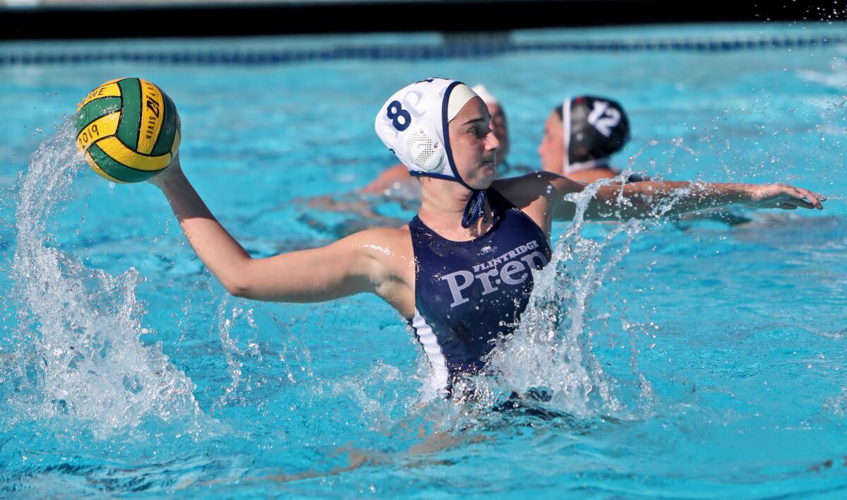 Natalie Kaplanyan and Flintridge Prep took on top-seed Laguna Hills in a CIF Division VI quarterfinal mtatch Saturday at Pasadena Poly.