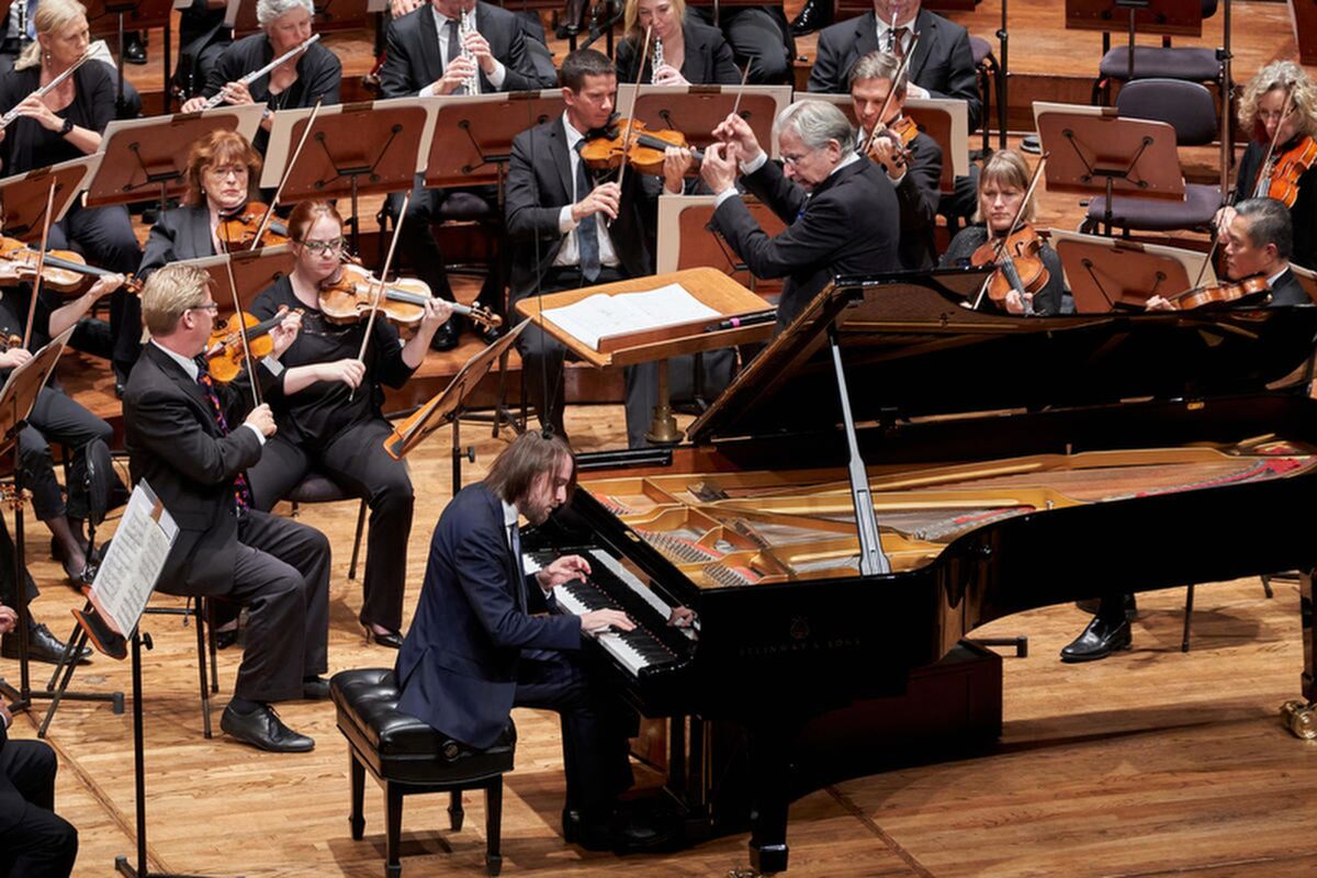 Daniil Trifonov performs with Michael Tilson Thomas conducting the San Francisco Symphony in September. The pair reteam with the L.A. Phil in a program that repeats this weekend.
