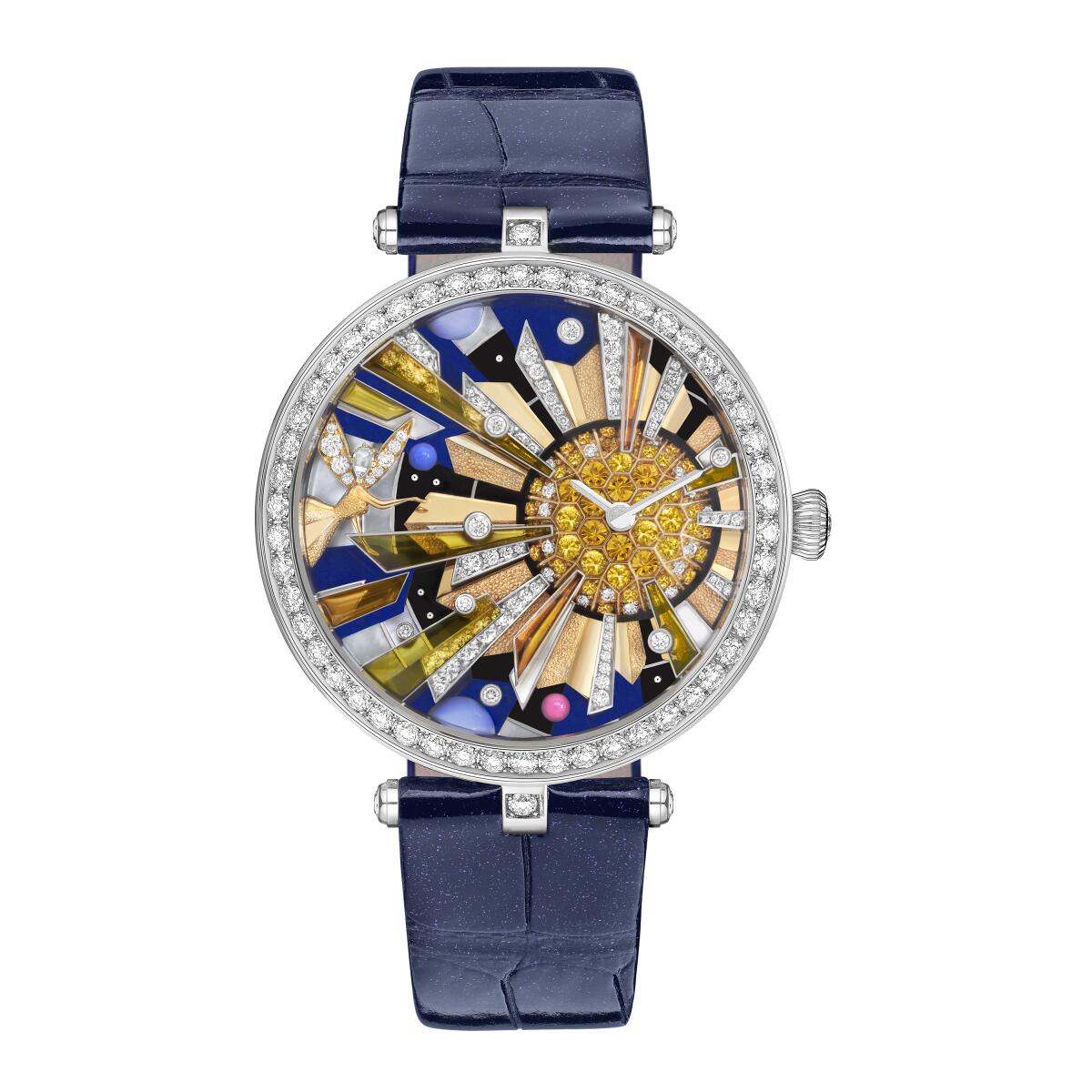A photo of Van Cleef & Arpels' Lady Arpels Soleil Feerique 41mm timepiece.