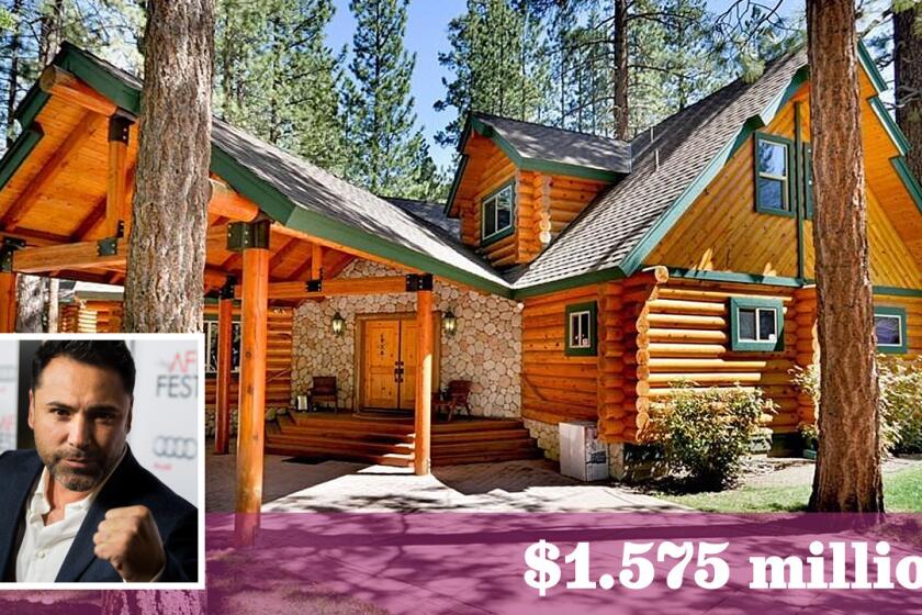 A Big Bear retreat designed by Oscar De La Hoya and later owned by Tito Ortiz has sold for $1.575 million.