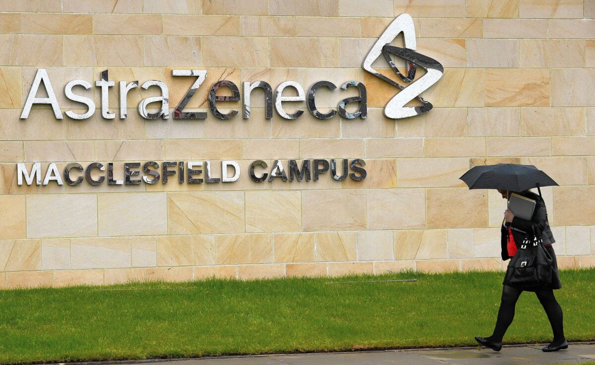 British pharmaceutical company AstraZeneca 