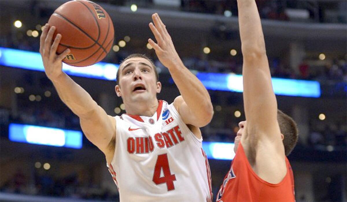 Ohio State guard Aaron Craft is averaging 10.1 points per game for the Buckeyes who will face Wichita State in the West Regional final on Saturday.