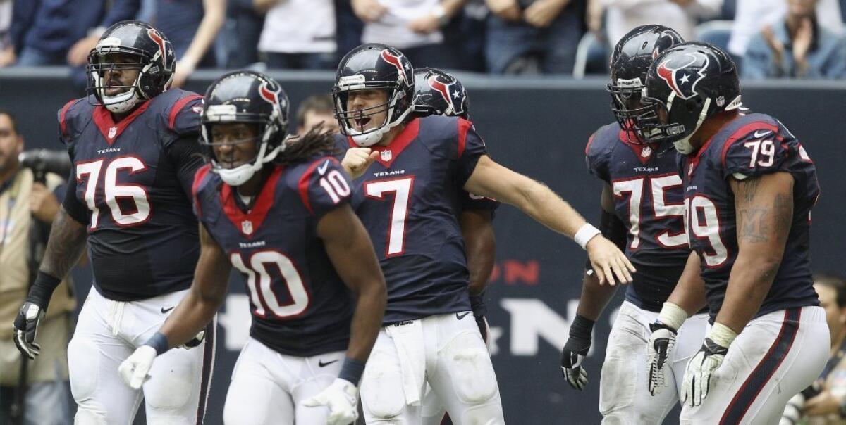 Don't expect this sort of excitement from the Houston Texans on Thursday.
