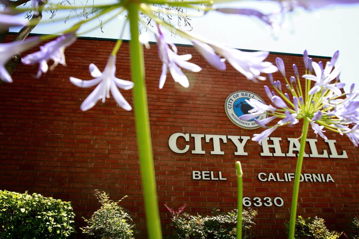 The Bell City Hall building.