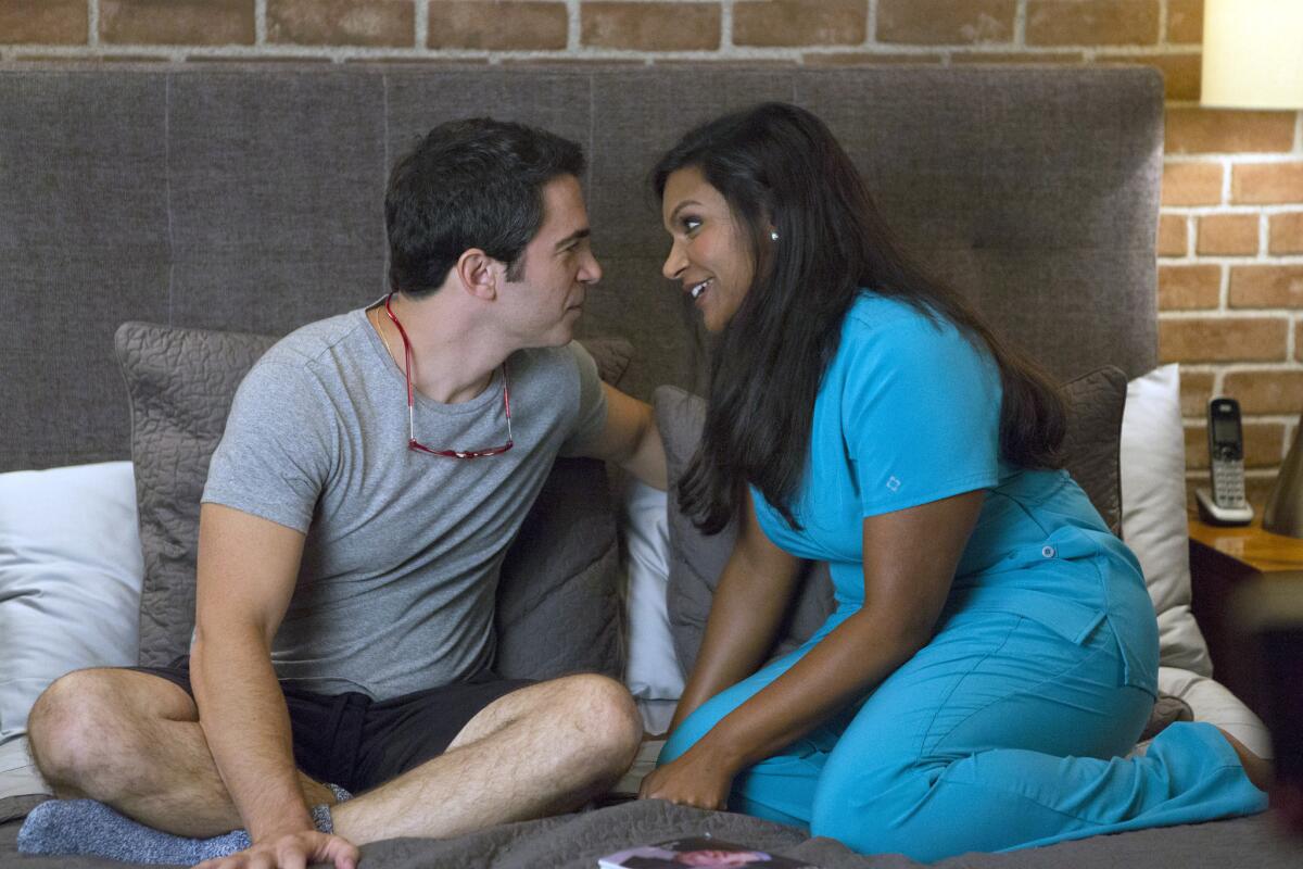 Mindy Kaling and Chris Messina in a scene from "The Mindy Project," which has been canceled by Fox.
