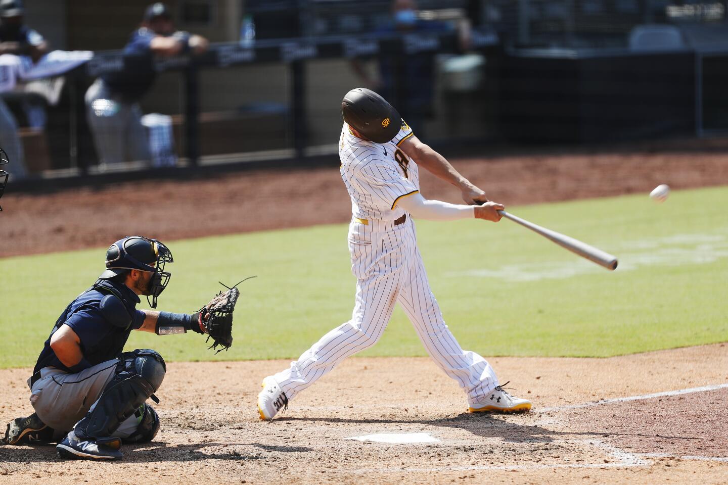 Padres rookie Hunter Renfroe hit a home run on top of the Western Metal  Supply Co. roof