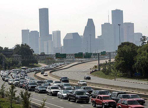 Gulf residents try to evacuate Houston on Interstate 45 at North Street in preparation for Hurricane Rita.