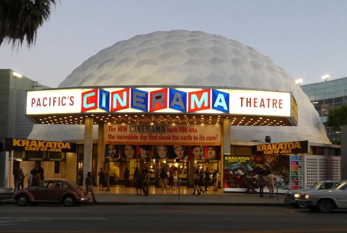 The Cinerama Dome stars in "Once Upon A Time... In Hollywood"