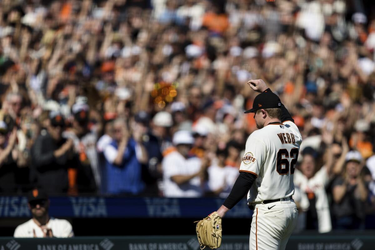 SF Giants' Brandon Belt exits game after hit by pitch