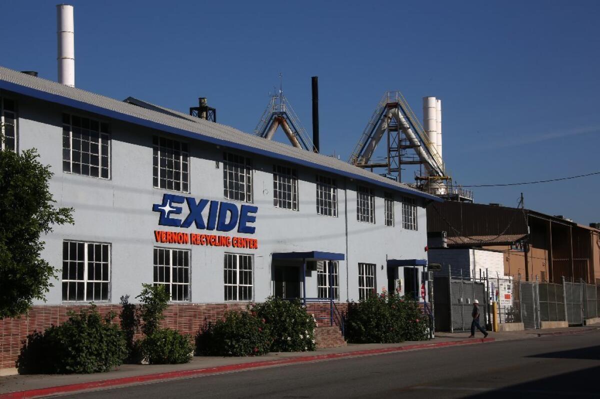 Exide agreed to close its Vernon plant permanently in March 2015.