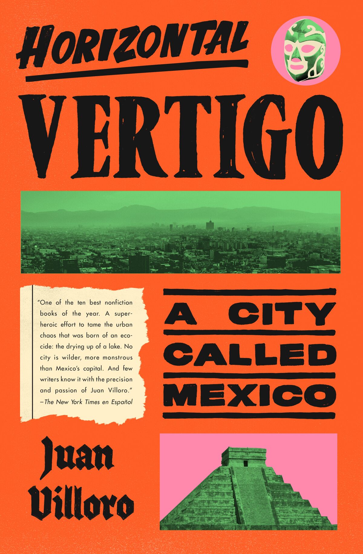 The cover of "Horizontal Vertigo," by Juan Villoro.