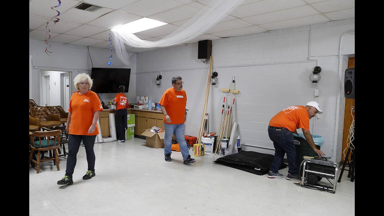 Photo Gallery: Home Depot District 26 employees worked an entire day to spruce up the Burbank VFW Ship 8310