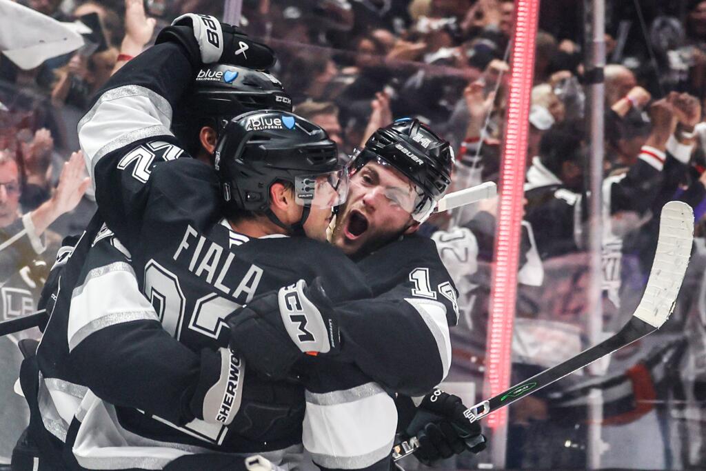 Kings prevail against Oilers in thrilling playoff opener - Los Angeles ...
