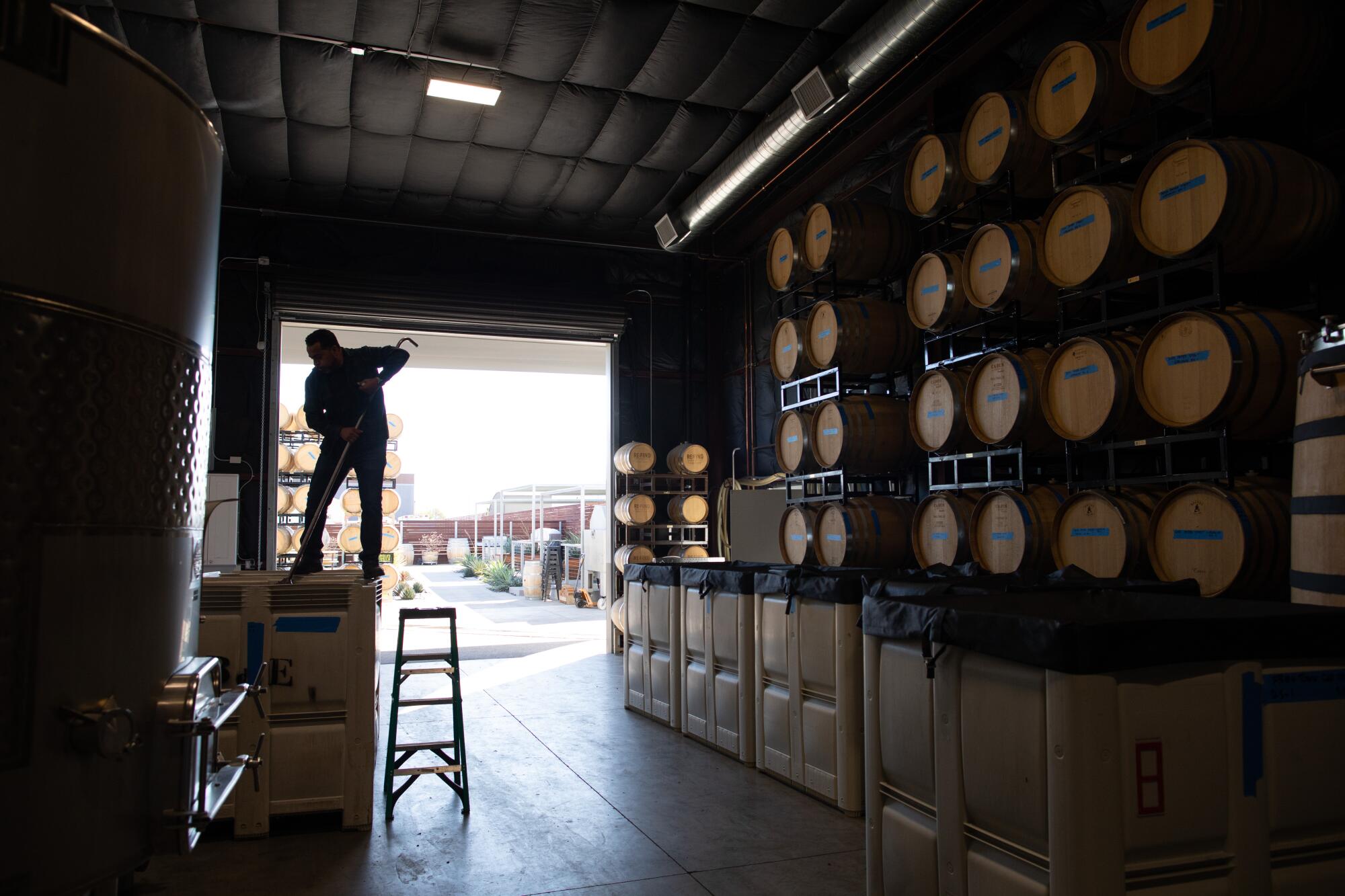 Winemaker Edgar Torres of Bodega de Edgar began his career 17 years ago with four barrels.