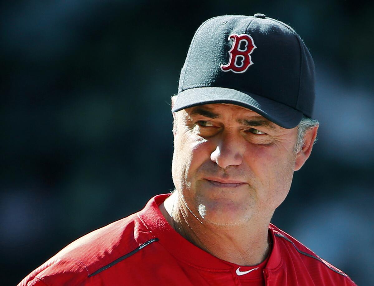 Boston Red Sox Manager John Farrell looks on during the eighth inning of a game against the Tampa Bay Rays on Aug. 2.
