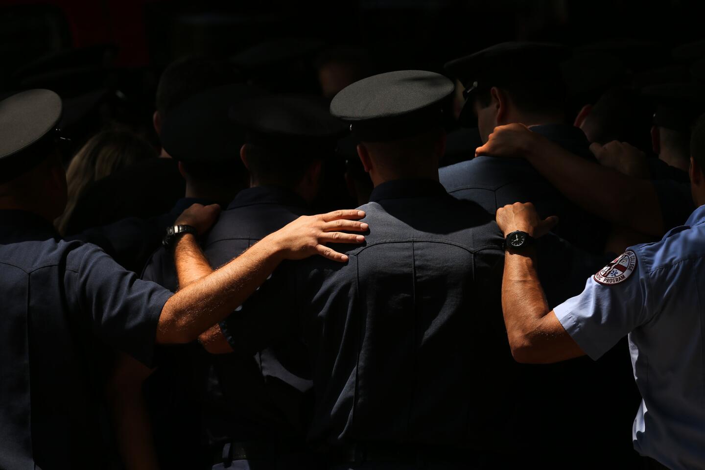 Procession for L.A. firefighter