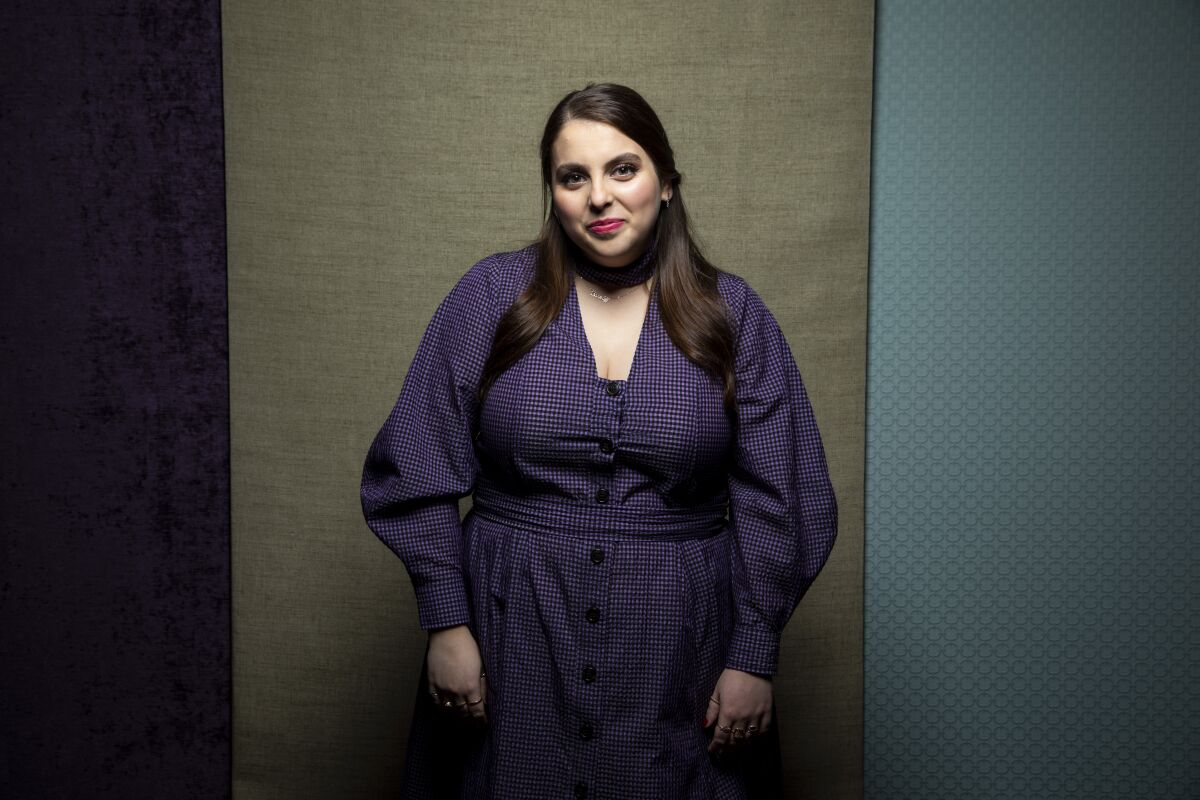 Beanie Feldstein, from the film "How to Build a Girl," photographed in the L.A. Times Photo Studio at the Toronto International Film Festival