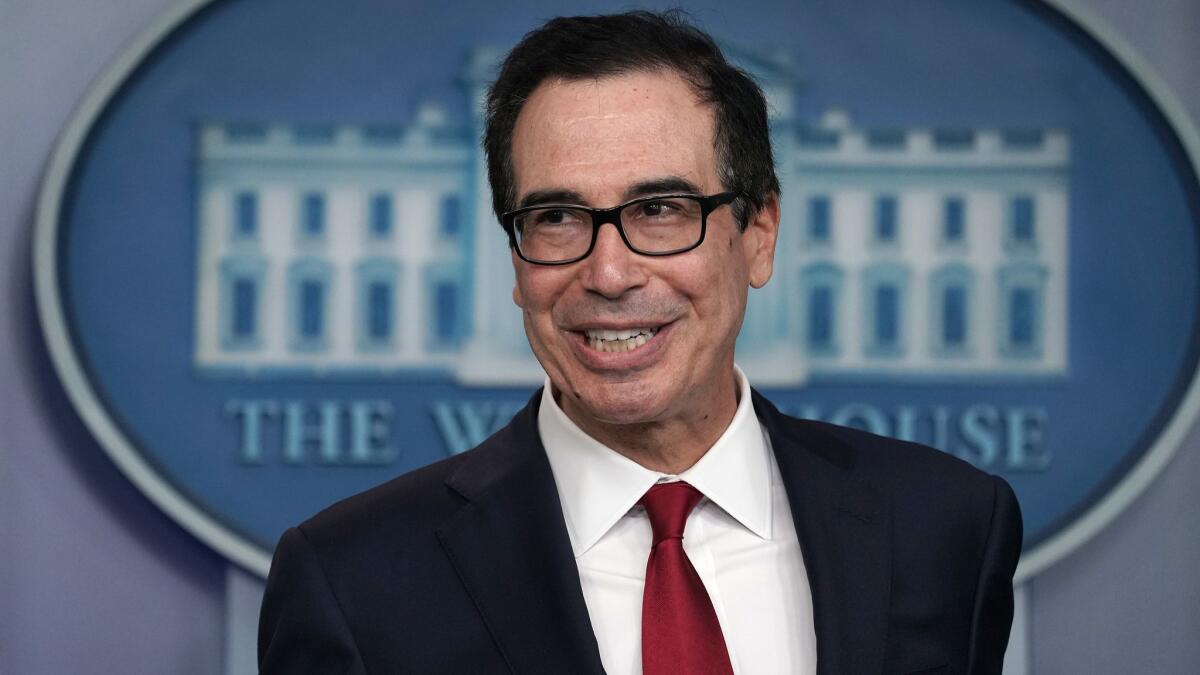 Treasury Secretary Steven Mnuchin said he is concerned about Facebook’s proposed cryptocurrency.