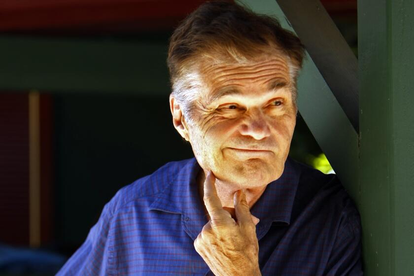 Seib, Al –– B582187567Z.1 ENCINO, CA JUNE 29, 2012 –– Fred Willard, actor, comedian, and voice over artist, best known for his improvisational comedy skills is photographed at his Encino home on June 29, 2012. Willard is known as being part of Director Christopher Guest's stock company and appears in Director Rob Reiner's new film, "Magic of Belle Island." Willard is also he host of a new improv comedy series on ABC, "Trust Us With Your Life", that begins in July. (Al Seib / Los Angeles Times)