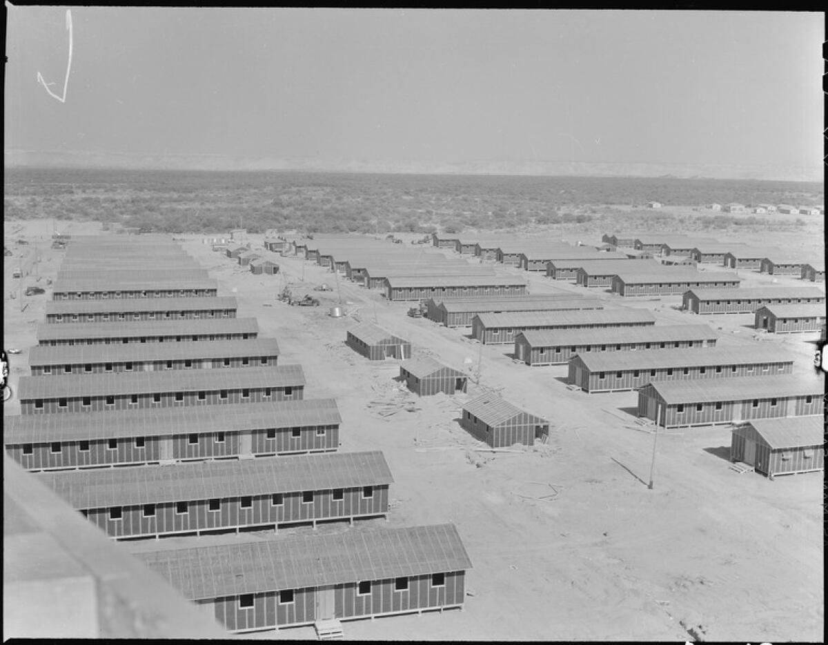 The look of the housing at Poston War Relocation Center leaves little doubt as to what kind of camp it really was.
