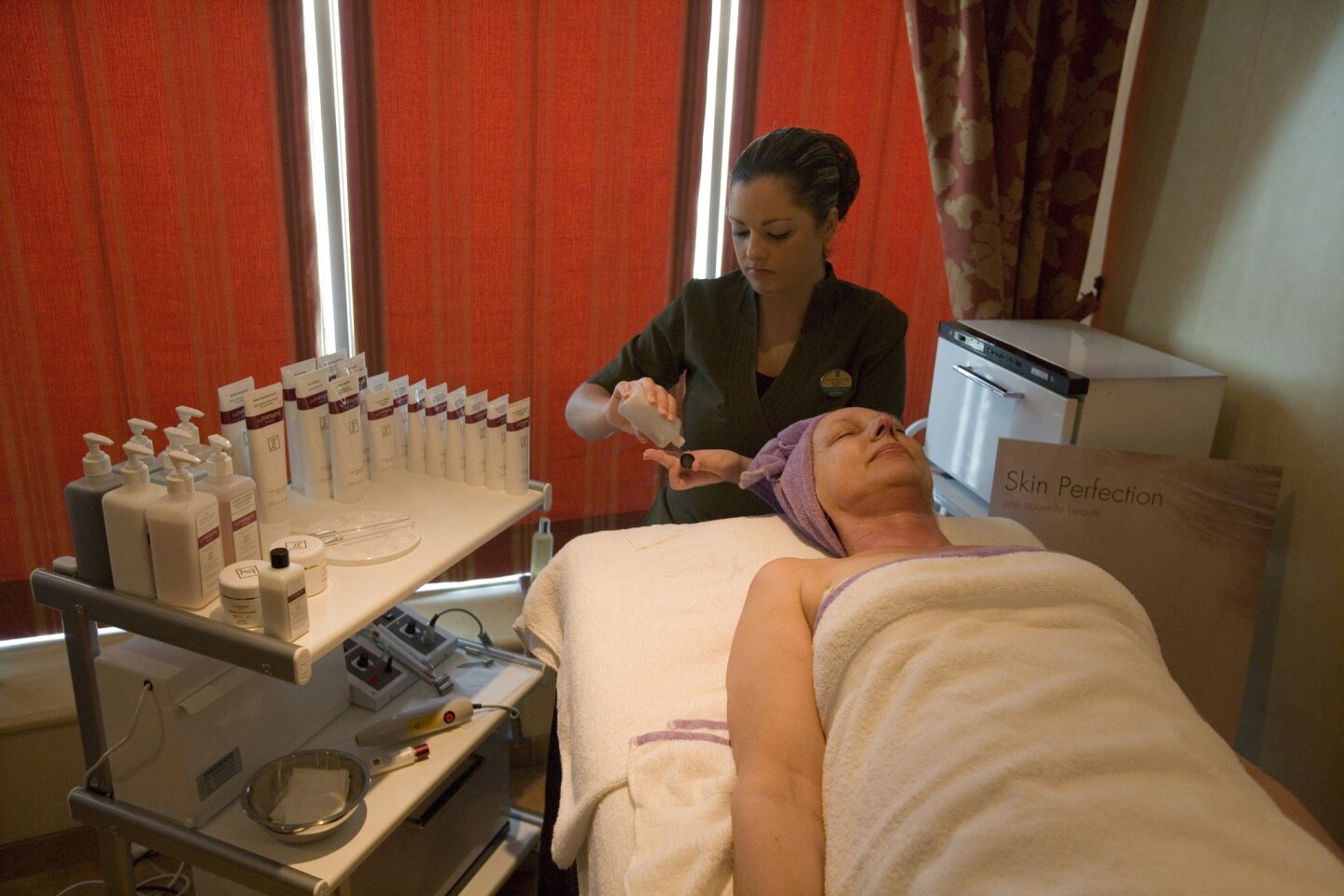 Royal Caribbean's Freedom of the Seas has the Freedom Day Spa on Deck 11, offering such services as stone therapy. On any cruise ship, it's a good idea to book spa services soon after you get onboard -- but check out the facilities first.