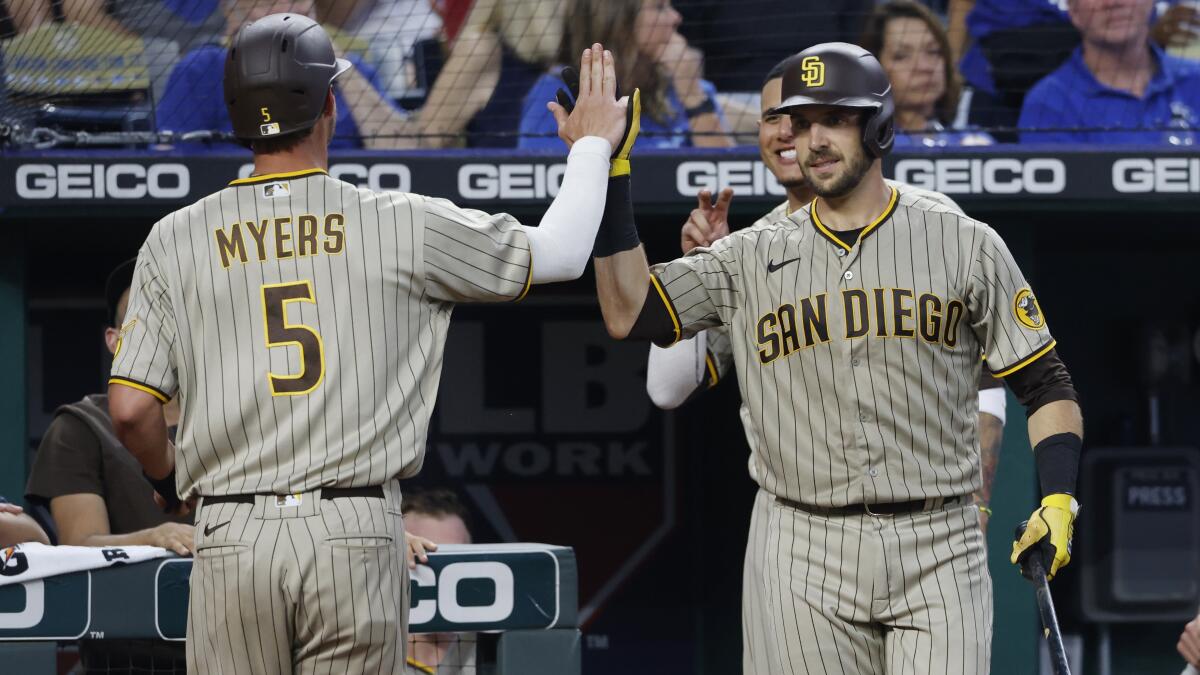 Padres notes: Wil Myers gets warm reception; Juan Soto aims for Friday  departure; Musgrove's toe milestone - The San Diego Union-Tribune