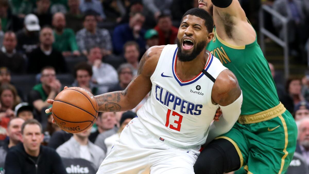Clippers' Paul George sits out because of tight hamstring