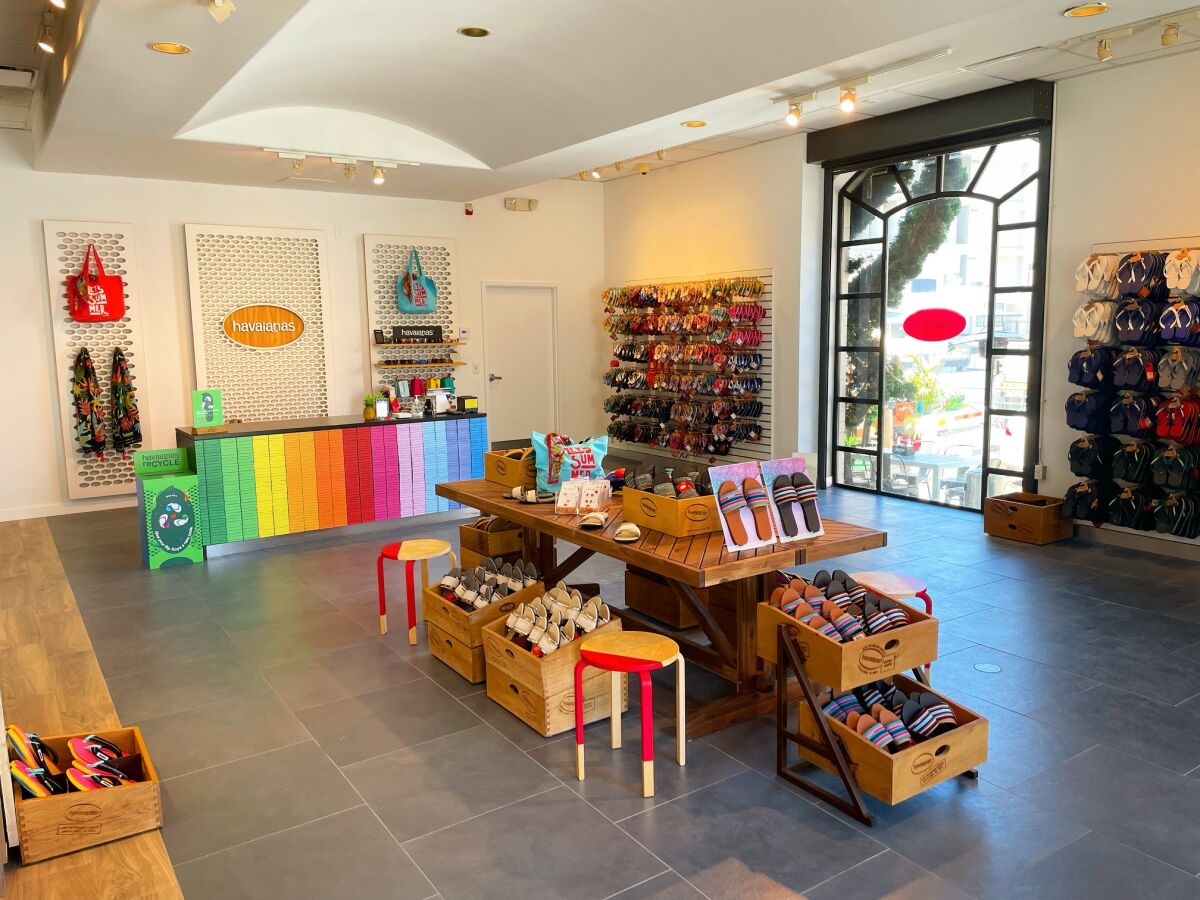 The flip-flip shop Havaianas opened in April on Prospect Street.