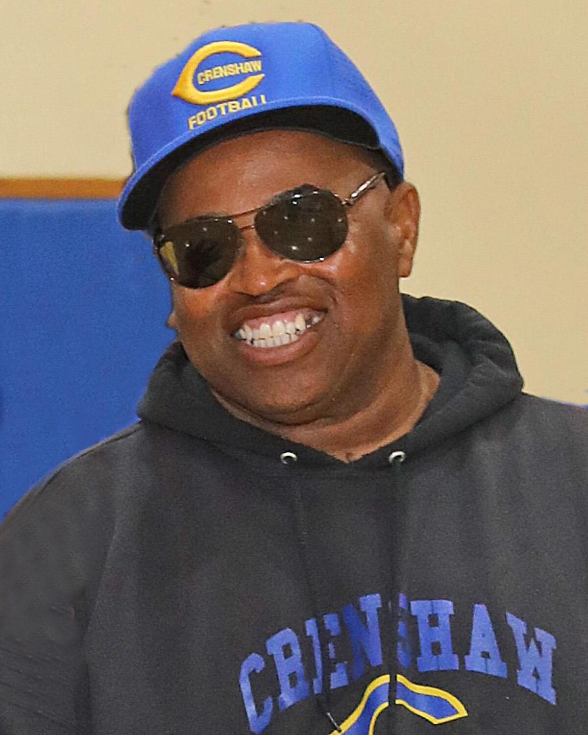 Crenshaw football coach Robert Garrett.