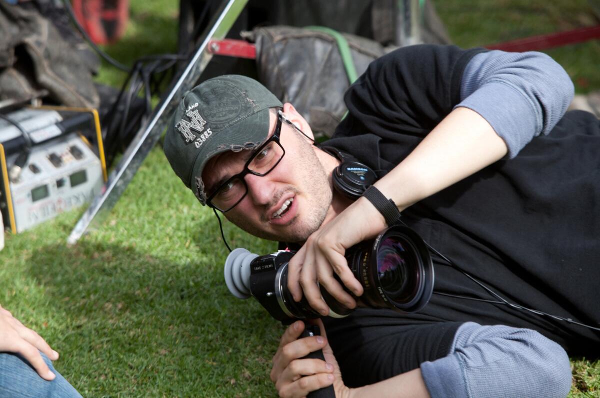 Director Josh Trank lines up a shot on the set of his 2012 film "Chronicle."