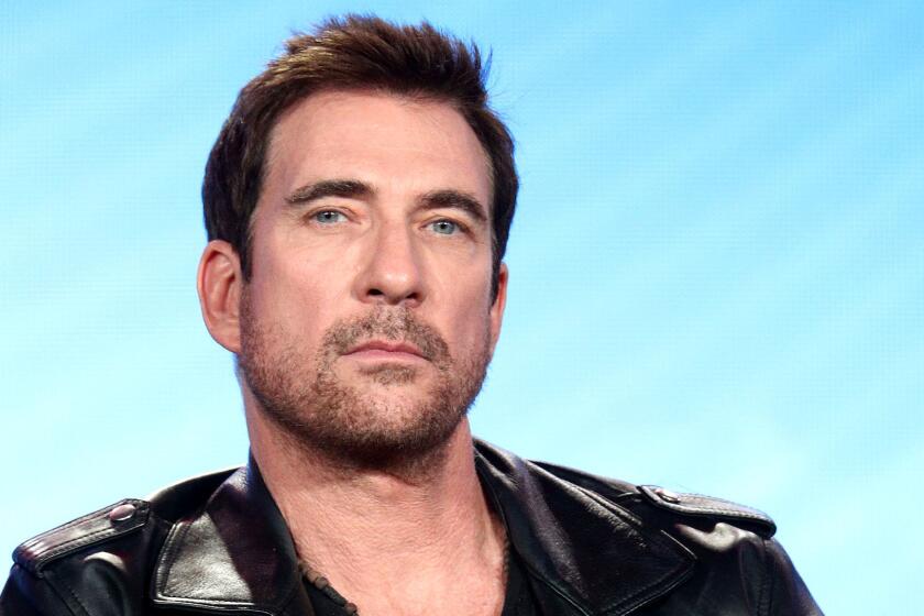 PASADENA, CA - JANUARY 04: Actor Dylan McDermott of the television show LA To Vegas speaks onstage during the FOX portion of the 2018 Winter Television Critics Association Press Tour at The Langham Huntington, Pasadena on January 4, 2018 in Pasadena, California. (Photo by Frederick M. Brown/Getty Images)