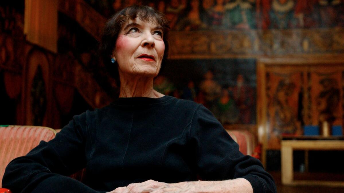 Marta Becket at the Amargosa Opera House in Death Valley Junction, Calif., in 2001