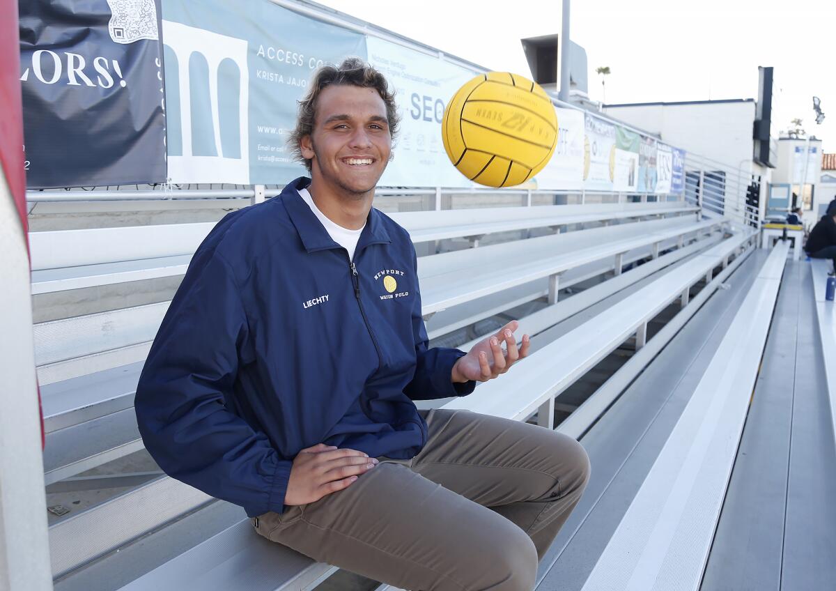 Newport Harbor High senior Ben Liechty is the Daily Pilot Dream Team Boys’ Water Polo Player of the Year.