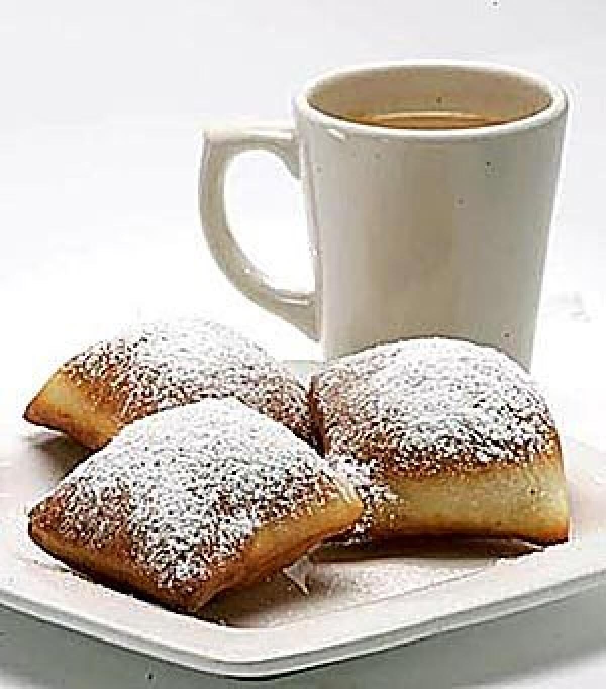 LOUISIANA CLASSIC: New Orleans-style beignets and coffee.