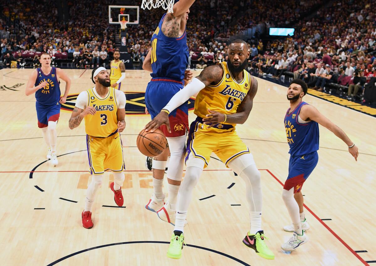 LeBron James Reacts to Denver Nuggets Ending Lakers' Season - Sports  Illustrated Denver Nuggets News, Analysis and More