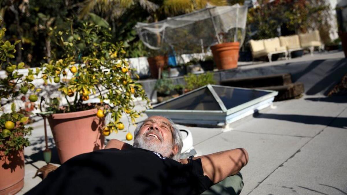 Comedian Tommy Chong's favorite room is his roof.