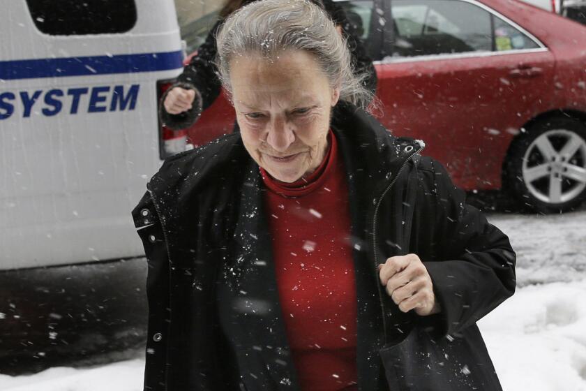 Julie Patz, mother of Etan Patz, outside court in Manhattan in February.