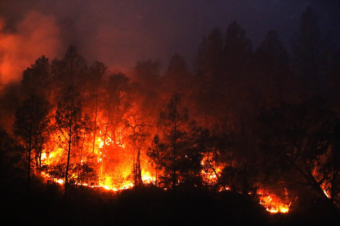 Rocky fire in Northern California