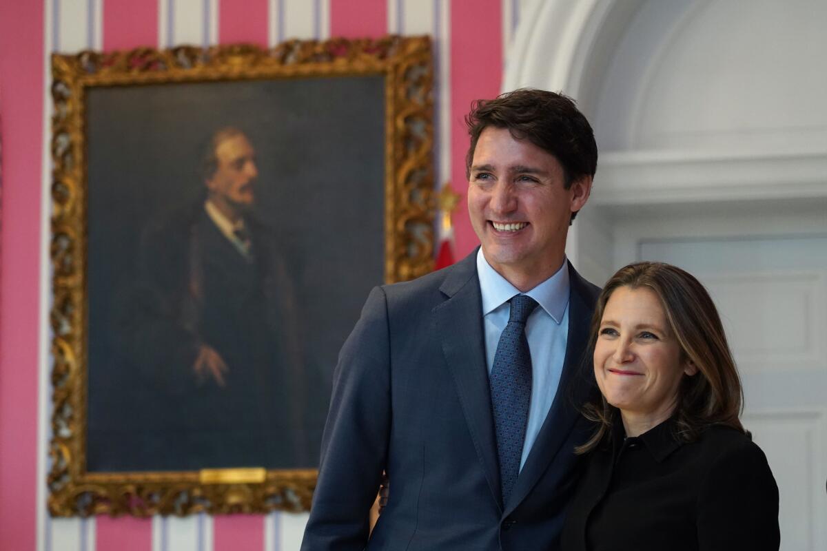 Canada's prime minister and deputy  