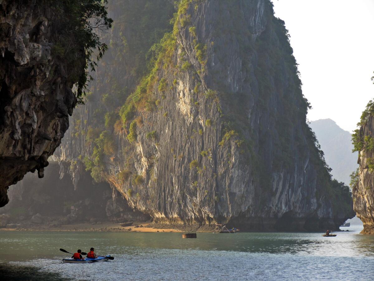 Halong Bay in northeast Vietnam, a UNESCO World Heritage site, is one of the stops on World Spree's Amazing Vietnam tour.