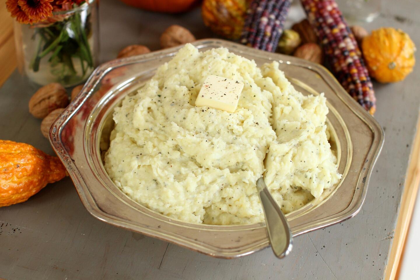 Brown butter rosemary mashed potatoes