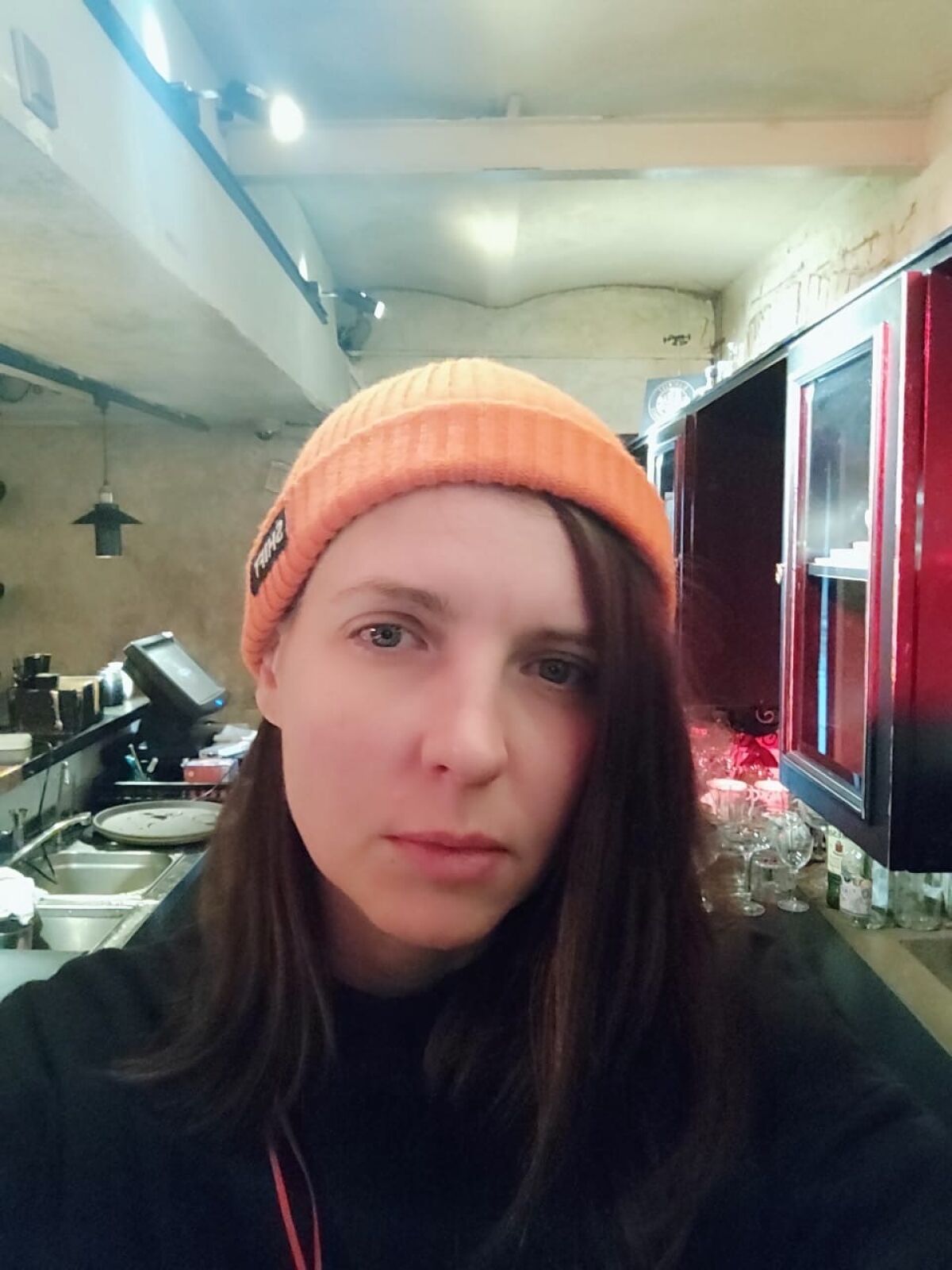 Natsya Kosach, a DJ in Kyiv.
