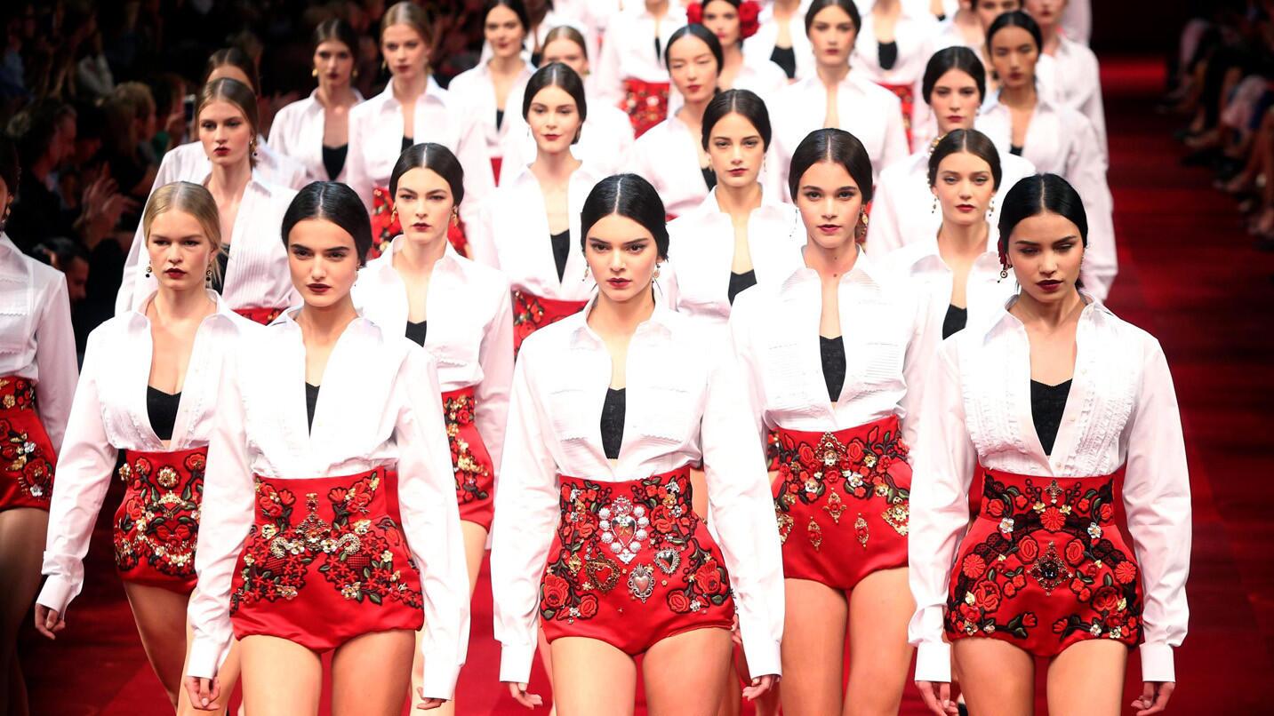 Dolce & Gabbana show at Milan Fashion Week