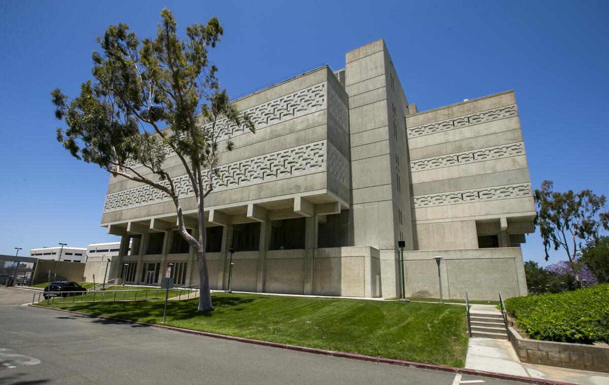 Orange County jail is located at 550 N. Flower St. in Santa Ana.