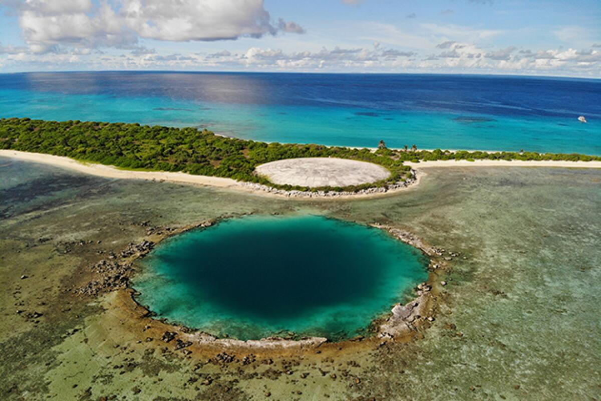 Runit Dome in Marshall Islands is a repository for atomic waste that the U.S. produced during Cold War weapons testing.
